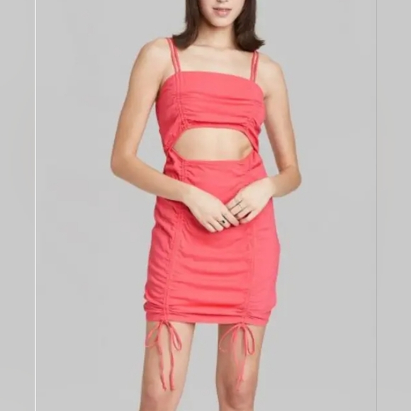 Wild Fable Pink Cut Out Dress Size Medium NWT - Picture 6 of 6